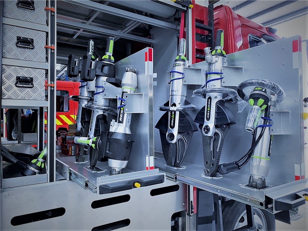 Rescue tools drawer
